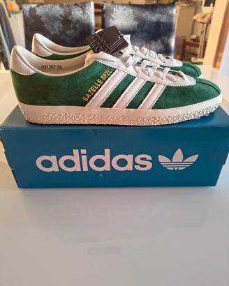 Adidas Gazelle SPZL dark green . Gold edition