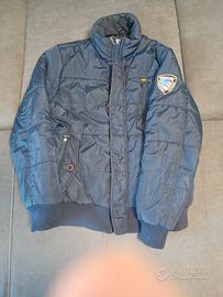 blauer blu imbottito con pelo dentro 