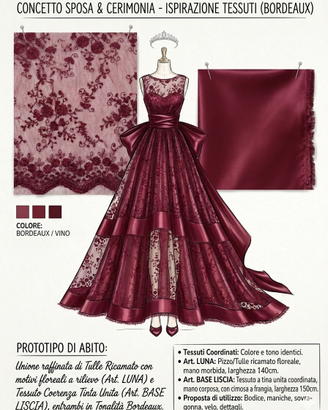 Tessuti da sposa/cerimonia - Coordinato