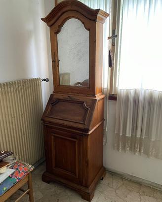 Secretaire antico con specchiera