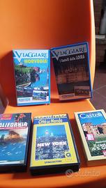n 5 videocassette  di viaggi 