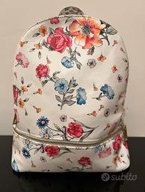 Zaino in pelle sintetica floreale