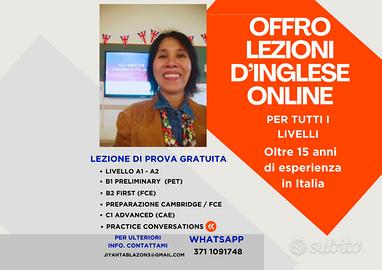 LEZIONI PRIVATE D'INGLESE ONLINE