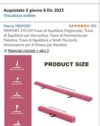 Trave di Equilibrio per Ginnastica