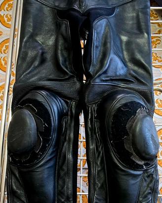 Pantaloni da moto Dainese in pelle neri tg.50