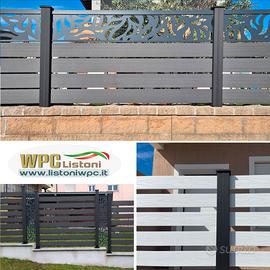 Listoni recinto WPC co-estruso doga legno staccato