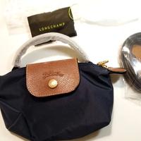 Borsetta Longchamp blu navy con tracolla nuova mai