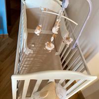 Lettino Nanan completo, giostrina e porta pigiama