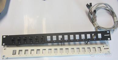 2 Pannelli Patch di Rete AMP RJ45