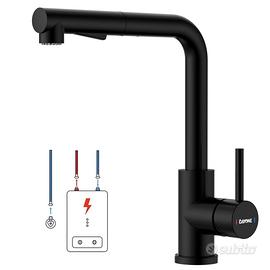 Rubinetto da cucina a bassa pressione nero DAYONE,