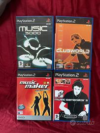 Lotto 4 giochi musicali PS2 – Music Maker e altri