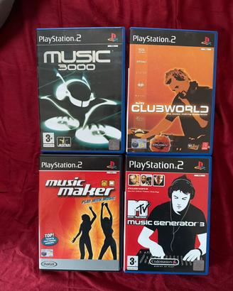 Lotto 4 giochi musicali PS2 – Music Maker e altri