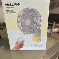 Ventilatore da Parete con Luce e Telecomando