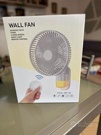 Ventilatore da Parete con Luce e Telecomando