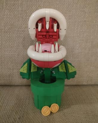 pianta carnivora super Mario con monete