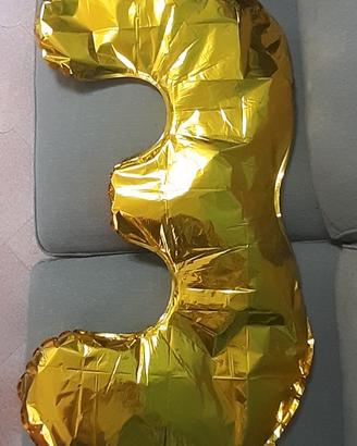 Grande gonfiabile n. 3 in oro