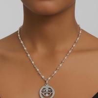 Rosario evil eye acciaio nuova confezione reg