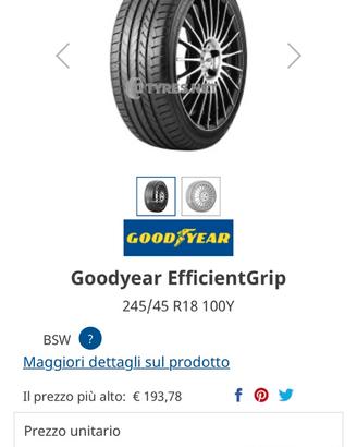 4 gomme goodyear efficientgrip