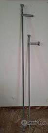 Copia di bastoni per tenda in metallo grigio satin