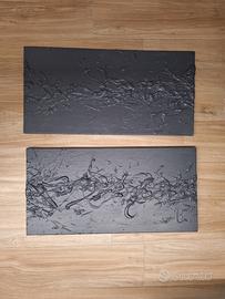 quadro doppio con telaio legno