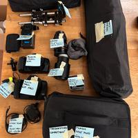 Black Magic, obiettivi Canon, stativi e varie