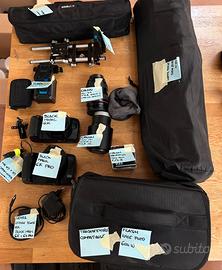 Black Magic, obiettivi Canon, stativi e varie