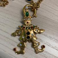 Collana vintage NORI con pendente giullare