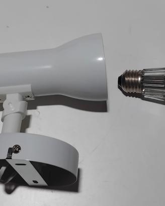 N° 3 Faretti con lampadine par e led 13,5 watt