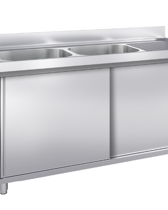 LAVANDINO NUOVO ARMADIATO 2 VASCHE Dim. 180 x 60