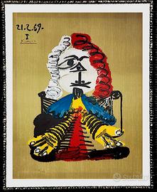 Pablo picasso litografia da “ Les portrait 1969”