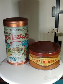 2 scatole in latta Lazzaroni & Supercrema Ferrero 