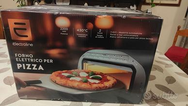 Forno pizza Electroline EKFP1230 + pala + pietra