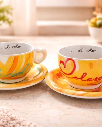 Set tazze cappuccino Thun colorate