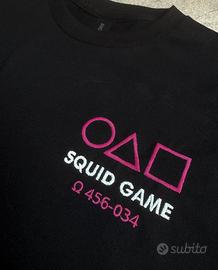 T-Shirt Squid Game Unisex Ricamata Artigianale