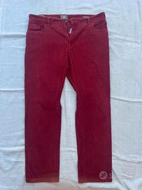pantalone timberland velluto costoline rosso  tg36