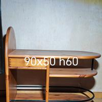 carrello porta vivande in legno 