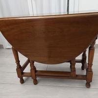 Tavolo inglese vintage a bandelle