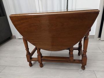 Tavolo inglese vintage a bandelle