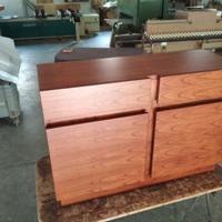 credenza in ciliegio 2 ante 2 cassetti lucidata