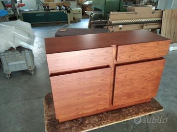 credenza in ciliegio 2 ante 2 cassetti lucidata