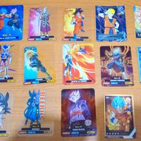 Lotto 14 Carte Dragon Ball Super + Naruto Rare
