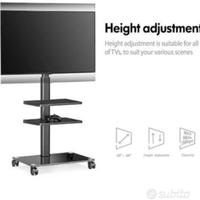 Carrello TV ruote regolabile 
