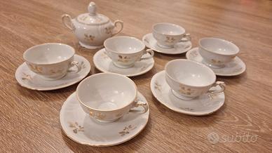 Servizio caffe 13 pz Bavaria Germany bordo oro