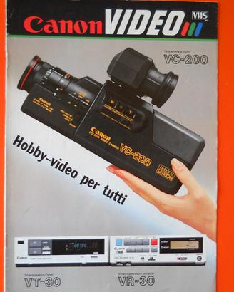 Catalogo Canon Video (ed. Italiana 1984)