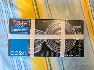 Coppia di altoparlanti auto Coral DLC 87mm nuovi