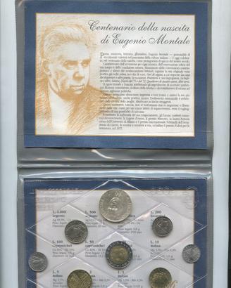 DIVISIONALE ITALIA 1996 ARGENTO 500+1000 MONTALE