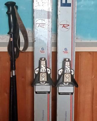 Sci discesa Rossignol vintage attacchi Salomon