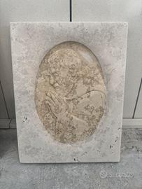 Scultura in rilievo di Padre Pio – 36 × 46 cm
