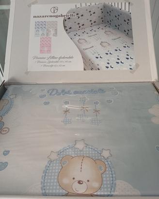 set letto piumino e paracolpi 