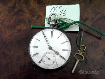 Orologio tasca carica chiavetta anno 1885